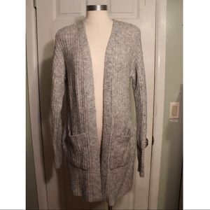 ♥️SOLD♥️ Grey fuzzy Cardigan